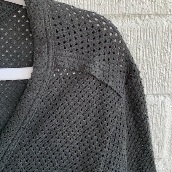Marc by Marc Jacobs Mesh Black Button Down Long Sleeve Cardigan sz S - Picture 4 of 5